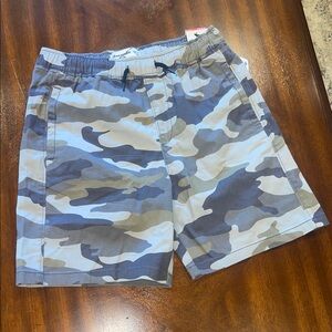 Abercrombie Kids Blue Camouflage Athletic Shorts